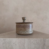 Speckled Sand Glaze Lidded Studio Ceramic Jar