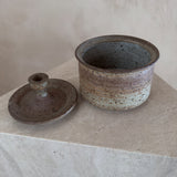 Speckled Sand Glaze Lidded Studio Ceramic Jar