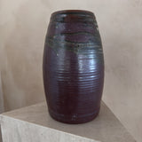 Large Plum Glaze Studio Ceramic Vase