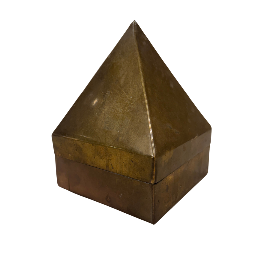 Brass Obelisk Keepsake Box
