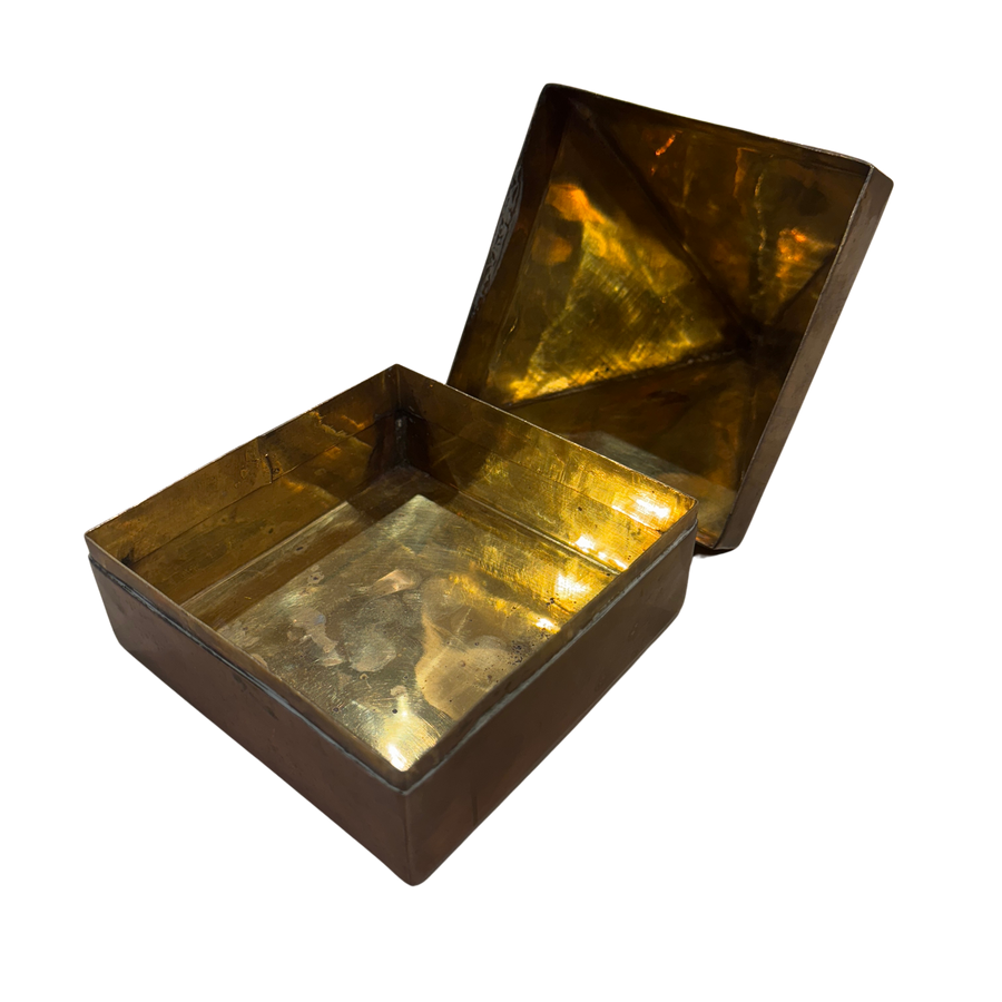 Brass Obelisk Keepsake Box