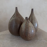 Trio of Speckled Glaze Bud Vases