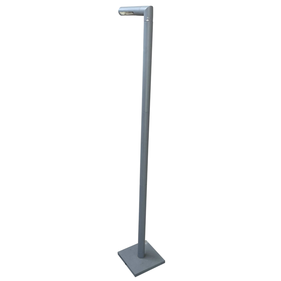 Pair of Angular Grey Floor Lamps