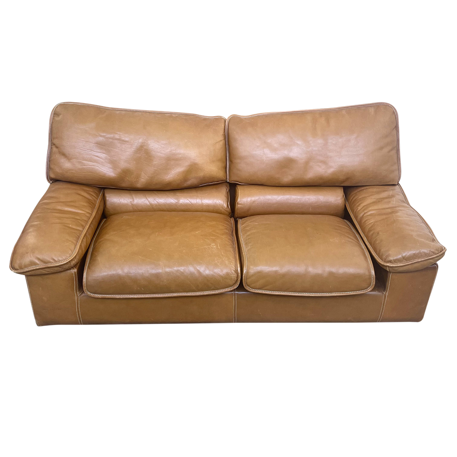 Henry Cooler Leather Loveseat