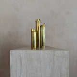 Trio of Brass Candle Holders