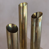 Trio of Brass Candle Holders