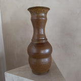 Sienna Drip Glaze Studio Pottery Vase