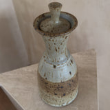 Speckled Cream Lidded Studio Ceramic Vessel