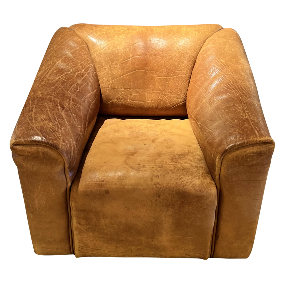 Vintage DS-47 Buffalo Leather Pull Out Chair by De Sede