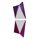 Pair of Vintage French Mod Triangle Mirrors