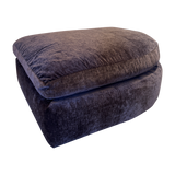 Lounge Chair and Ottoman in Espresso Velvet