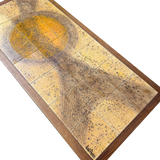 Signed French Ceramic Tile Coffee Table, 1960s