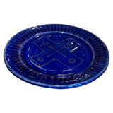Geometric Cobalt Plate
