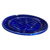 Geometric Cobalt Plate