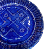 Geometric Cobalt Plate