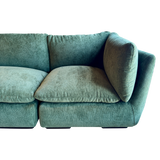 5 Piece Modular Sage Chenille Sectional