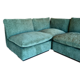 5 Piece Modular Sage Chenille Sectional