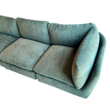 5 Piece Modular Sage Chenille Sectional