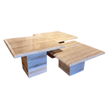 Trio of Travertine Coffee Tables