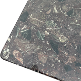 Square Breccia Stone Top End Table