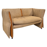 'Diva' Curved Arm Loveseat by Giovannetti for Paolo Piva