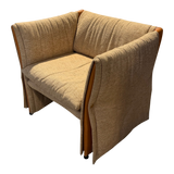 'Diva' Curved Arm Lounge Chair by Giovannetti for Paolo Piva
