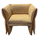 'Diva' Curved Arm Lounge Chair by Giovannetti for Paolo Piva