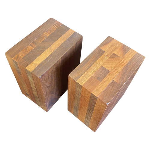 Wood Block Bookends