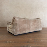 Suede Tufted Stitch Detail Loveseat