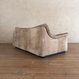 Suede Tufted Stitch Detail Loveseat