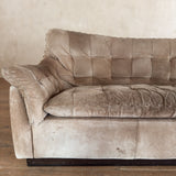 Suede Tufted Stitch Detail Loveseat