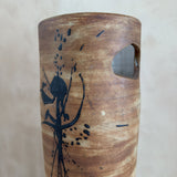 Large French Studio Ceramic Splatter Vase