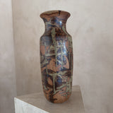 Large French Studio Ceramic Drip Glaze Vase