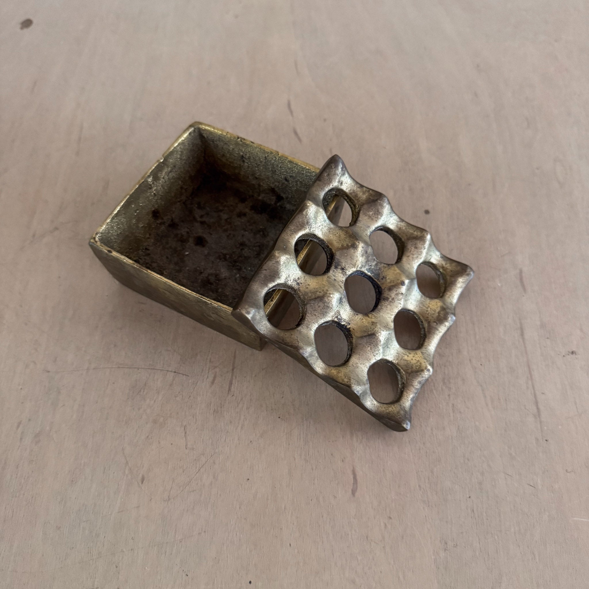 Collection of Grooved Brass Ashtrays