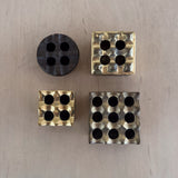 Collection of Grooved Brass Ashtrays