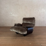 'Marsala' Velvet Lounge Chair by Ligne Roset
