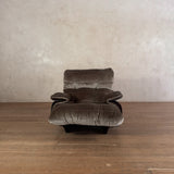 'Marsala' Velvet Lounge Chair by Ligne Roset