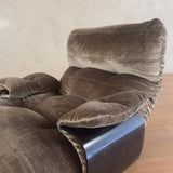 'Marsala' Velvet Lounge Chair by Ligne Roset
