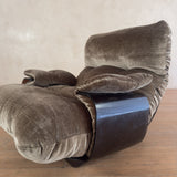 'Marsala' Velvet Lounge Chair by Ligne Roset