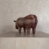 Leather Rhinocerous Sculpture