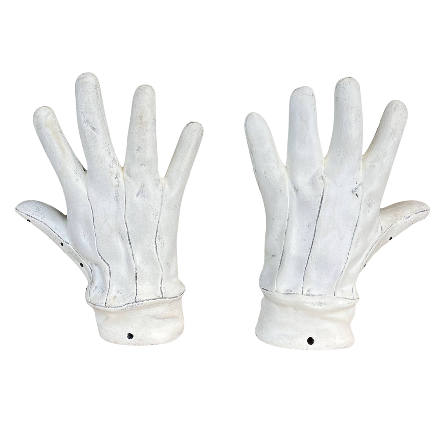 White Ceramic Gloves