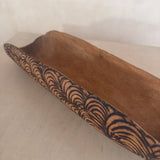 Hand Carved Wood Server