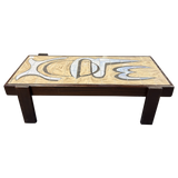 French Modernist Tile Top Coffee Table