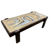 French Modernist Tile Top Coffee Table