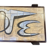 French Modernist Tile Top Coffee Table