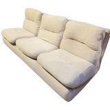 French Postmodern Cream Contour Sofa