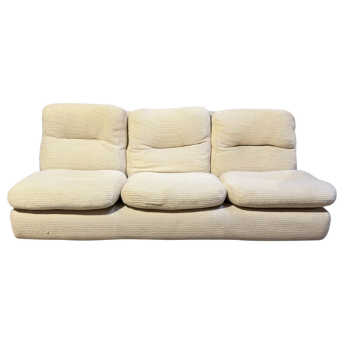 French Postmodern Cream Contour Sofa