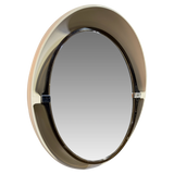 Space Age 'A41' Round Mirror with Lighting by Allibert, 1970s