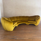 Monumental Three Piece Curved Sofa