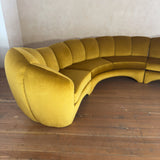 Monumental Three Piece Curved Sofa